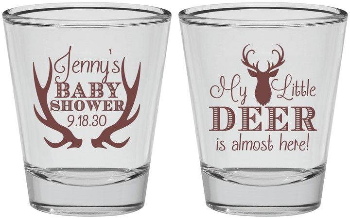 Personalized Baby Shower Shot Glasses - My Little Deer | 90124