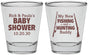 Personalized Baby Shower Shot Glasses - Fishing Hunting | 90126