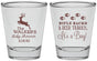 Personalized Baby Shower Shot Glasses - Rifle Racks Deer Tracks | 90128