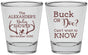 Personalized Baby Shower Shot Glasses - Gender Reveal Buck Or Doe | 90131