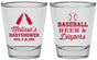 Personalized Baby Shower Shot Glasses - Baseball Beer Diapers | 90132