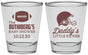 Personalized Baby Shower Shot Glasses - Football Little Kicker | 90139