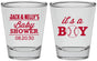 Personalized Baby Shower Shot Glasses - Baseball Its A Boy | 90143