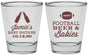 Personalized Baby Shower Shot Glasses - Football Beer Babies | 90147