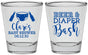 Personalized Baby Shower Shot Glasses - Beer Diapers Bash | 90151
