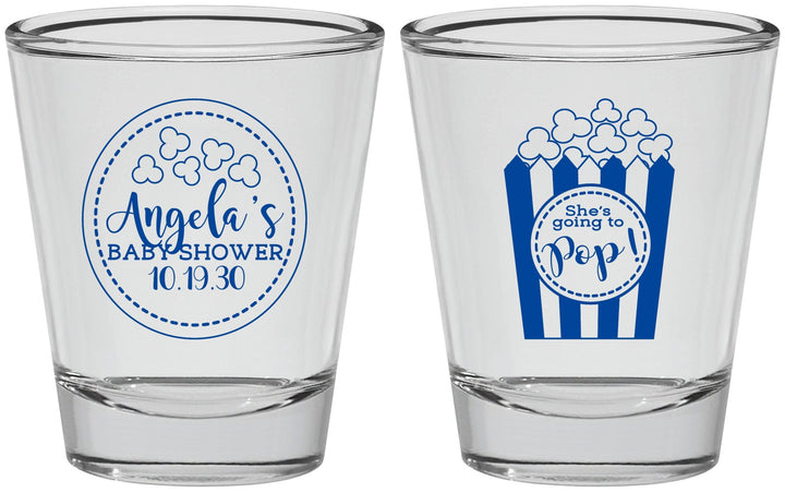 Personalized Baby Shower Shot Glasses - Shes Going To Pop | 90159