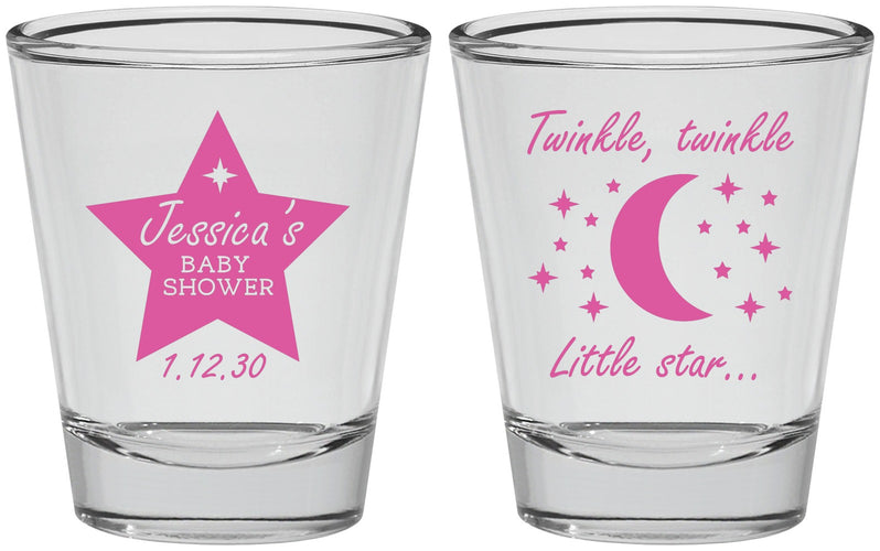 Personalized Baby Shower Shot Glasses - Twinkle Twinkle Little Star | 90168