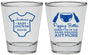 Personalized Baby Shower Shot Glasses - Popping Bottles | 90169