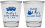 Personalized Baby Shower Shot Glasses - Owl Whos Almost Due | 90170