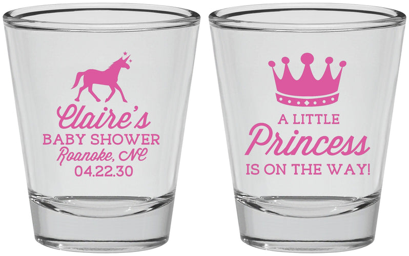 Personalized Baby Shower Shot Glasses - Little Princess | 90174