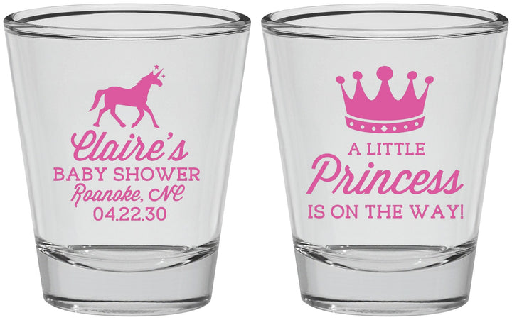Personalized Baby Shower Shot Glasses - Little Princess | 90174
