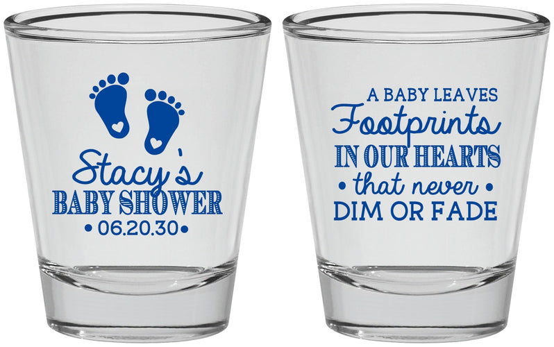 Personalized Baby Shower Shot Glasses - Footprints | 90176