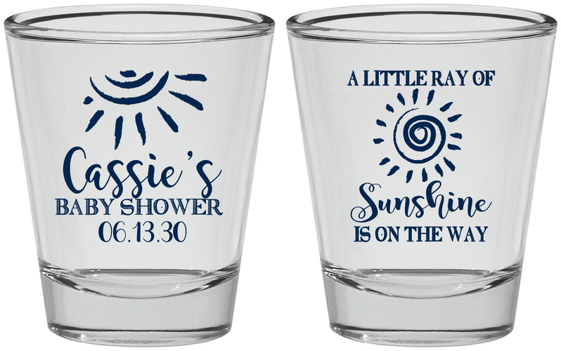 Personalized Baby Shower Shot Glasses - Sunshine | 90179