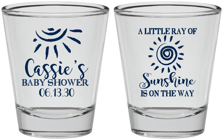 Personalized Baby Shower Shot Glasses - Sunshine | 90179