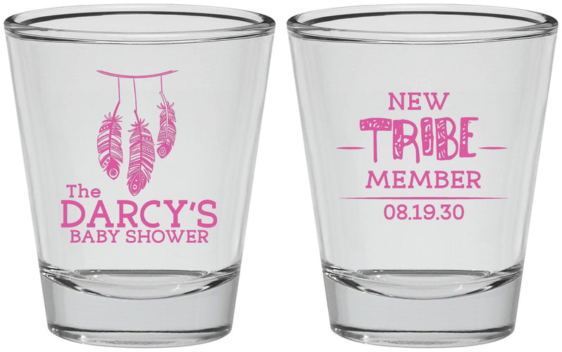 Personalized Baby Shower Shot Glasses - Tribe Member | 90183