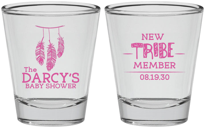 Personalized Baby Shower Shot Glasses - Tribe Member | 90183