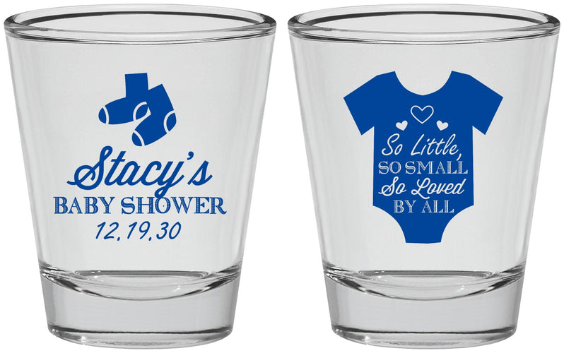 Personalized Baby Shower Shot Glasses - Loved By All | 90188