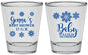 Personalized Baby Shower Shot Glasses - Christmas Snowflakes | 90192