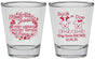 Personalized Baby Shower Shot Glasses - Christmas Gender Reveal | 90193