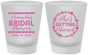Custom Bridal Shower Frosted Shot Glasses - She's Getting Married | 100003