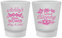 Custom Bridal Shower Frosted Shot Glasses - Love Is Blooming | 100007