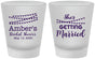 Custom Bridal Shower Frosted Shot Glasses - She's Getting Married | 100008