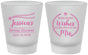 Custom Bridal Shower Frosted Shot Glasses - Soon To Be Mrs | 100009