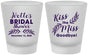 Custom Bridal Shower Frosted Shot Glasses - Kiss The Miss Goodbye | 100010