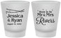 Custom Engagement Frosted Shot Glasses - Soon To Be Mr And Mrs | 10008