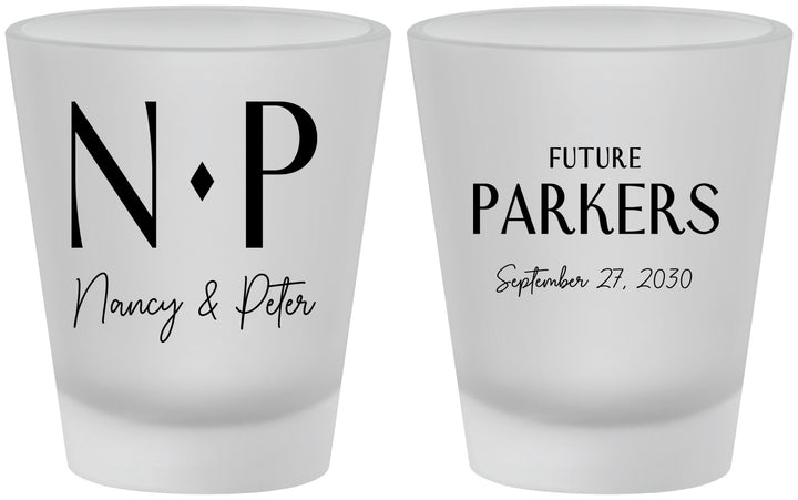 Custom Engagement Frosted Shot Glasses - Future | 10010