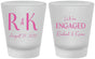 Custom Engagement Frosted Shot Glasses - We Are Engaged | 10011