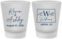 Custom Wedding Frosted Shot Glasses - Colorado | 105