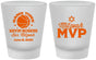 Custom Bar Mitzvah Frosted Shot Glasses - 13th Birthday Basketball | 110001
