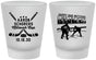 Custom Bar Mitzvah Frosted Shot Glasses - 13th Birthday Hockey | 110007