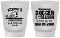 Custom Bar Mitzvah Frosted Shot Glasses - 13th Birthday Soccer | 110009