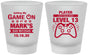 Custom Bar Mitzvah Frosted Shot Glasses - 13th Birthday Video Game | 110013