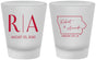 Custom Wedding Frosted Shot Glasses - Iowa | 114