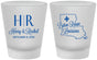 Custom Wedding Frosted Shot Glasses - Louisiana | 117