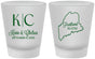 Custom Wedding Frosted Shot Glasses - Maine | 118