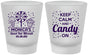 Custom Bat Mitzvah Frosted Shot Glasses - 12th Birthday Cupcake | 120001