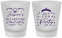 Custom Bat Mitzvah Frosted Shot Glasses - 12th Birthday Tiara | 120002