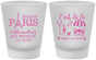Custom Bat Mitzvah Frosted Shot Glasses - 12th Birthday Paris | 120004