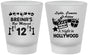 Custom Bat Mitzvah Frosted Shot Glasses - 12th Birthday Hollywood | 120006