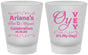 Custom Bat Mitzvah Frosted Shot Glasses - 12th Birthday Oy Vey | 120008