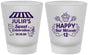 Custom Bat Mitzvah Frosted Shot Glasses - 12th Birthday Cupcake | 120010