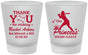 Custom Bat Mitzvah Frosted Shot Glasses - 12th Birthday Softball | 120011