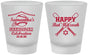 Custom Bat Mitzvah Frosted Shot Glasses - 12th Birthday Softball | 120012