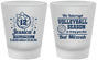 Custom Bat Mitzvah Frosted Shot Glasses - 12th Birthday Volleyball | 120016