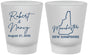 Custom Wedding Frosted Shot Glasses - New Hampshire | 128
