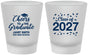 Custom Graduation Frosted Shot Glasses - Class Of 2027 Cheers Graduate | 130021